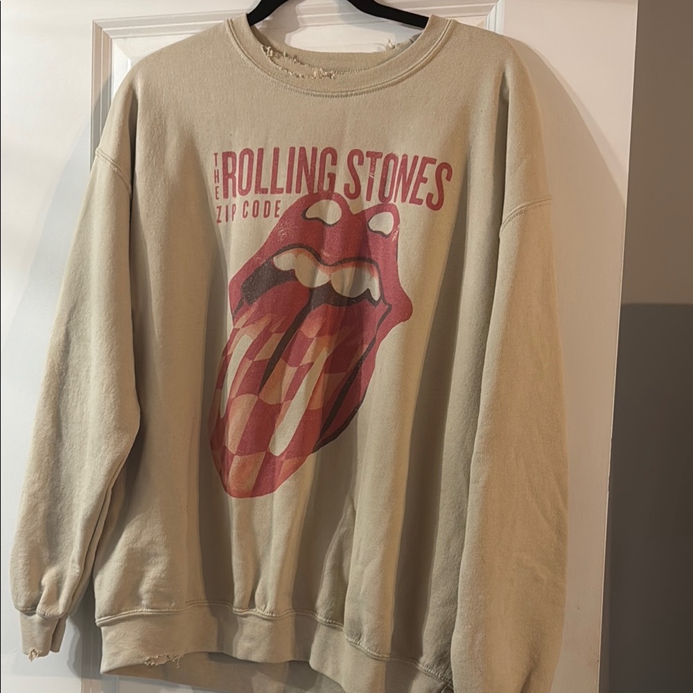 Distressed Rolling Stones Sweatshirt
